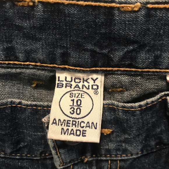 3/20$ Lucky brand dungarees women’s 10 / 30 vintage look jeans - Picture 3 of 7